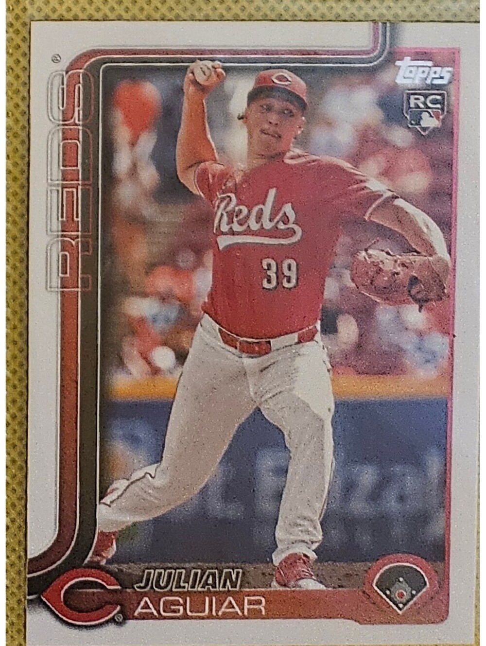 2025 Topps #566 Julian Aguiar RC Rookie card Reds